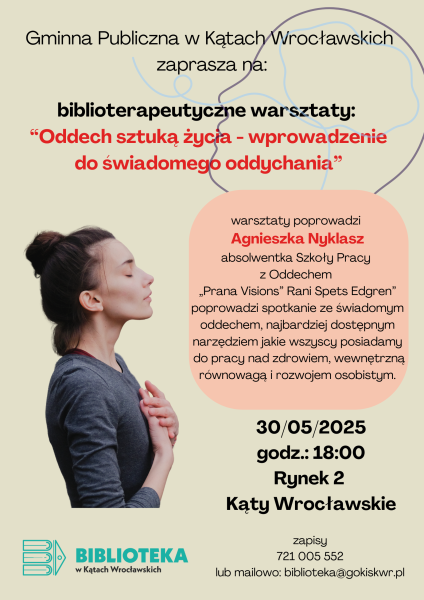 Biblioterapeutyczne warsztaty oddechowe
